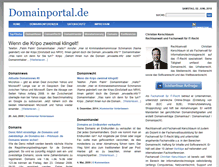 Tablet Screenshot of domainportal.de